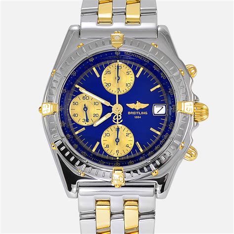 breitling blue gold chronolimer